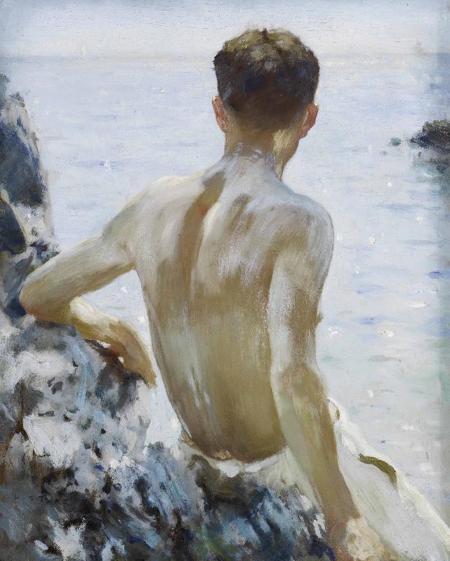 Henry Scott Tuke Beach Study oil painting picture